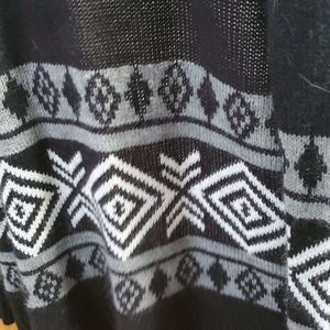 Black design cardigan